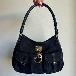 Vintage🖤Dior🖤Diorissimo Trotter Canvas Lovely Charm Shoulder Bag